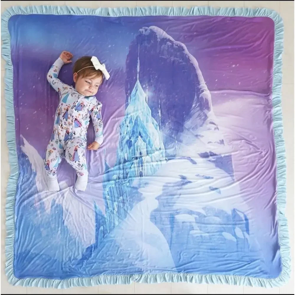 Posh Peanut Disney Frozen Elsa Luxe Patoo Bamboo Blanket 60x60